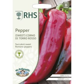RHS Corno di Torro Rosso Pepper Seed