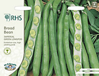 RHS Imperial Green Longpod Broad bean Seed