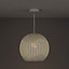 Ricci Antique brass effect LED Pendant ceiling light, (Dia)300mm
