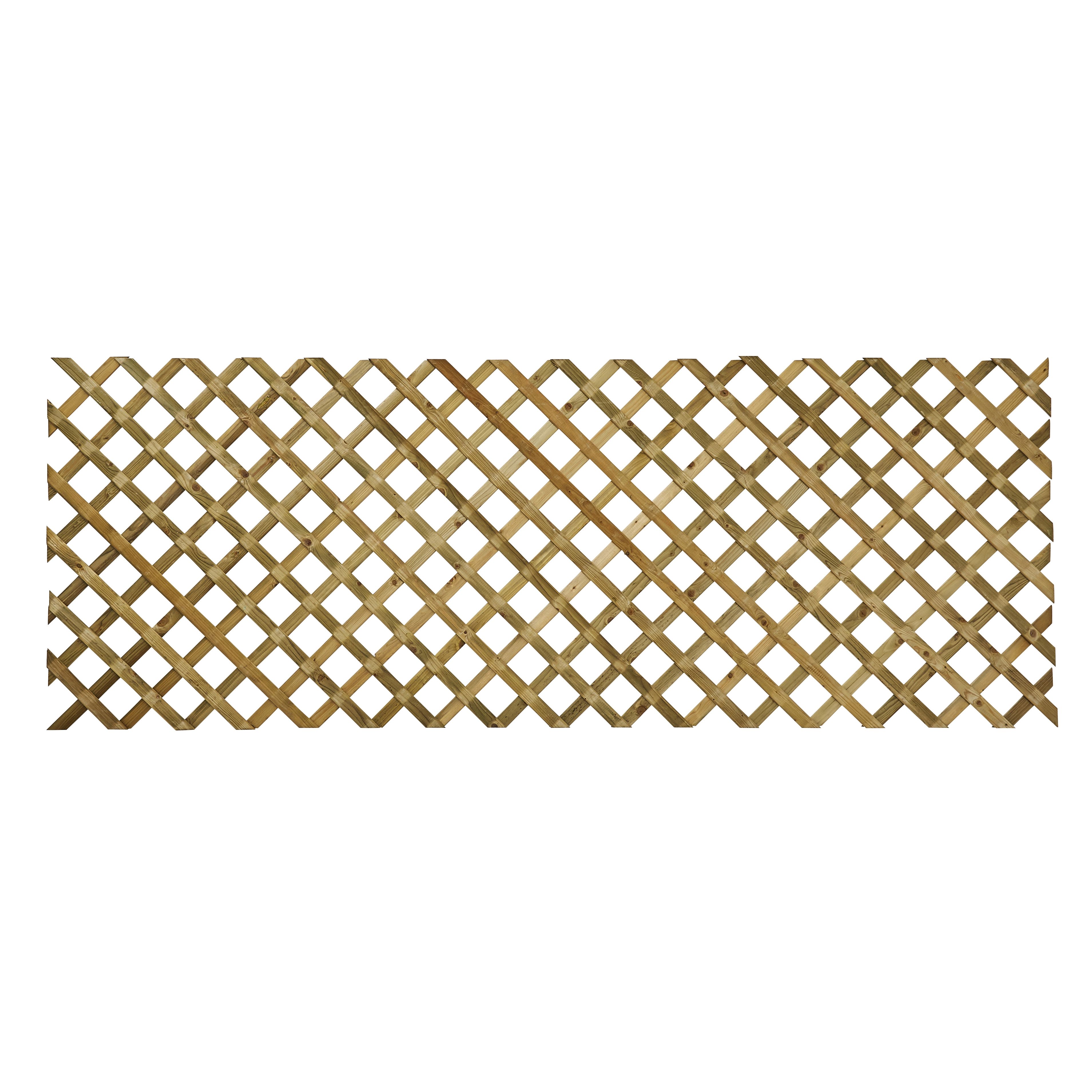 Richard Burbidge Decking 3ft Green Garden dividing screen Timber Trellis panel (W)244cm x (H)90cm