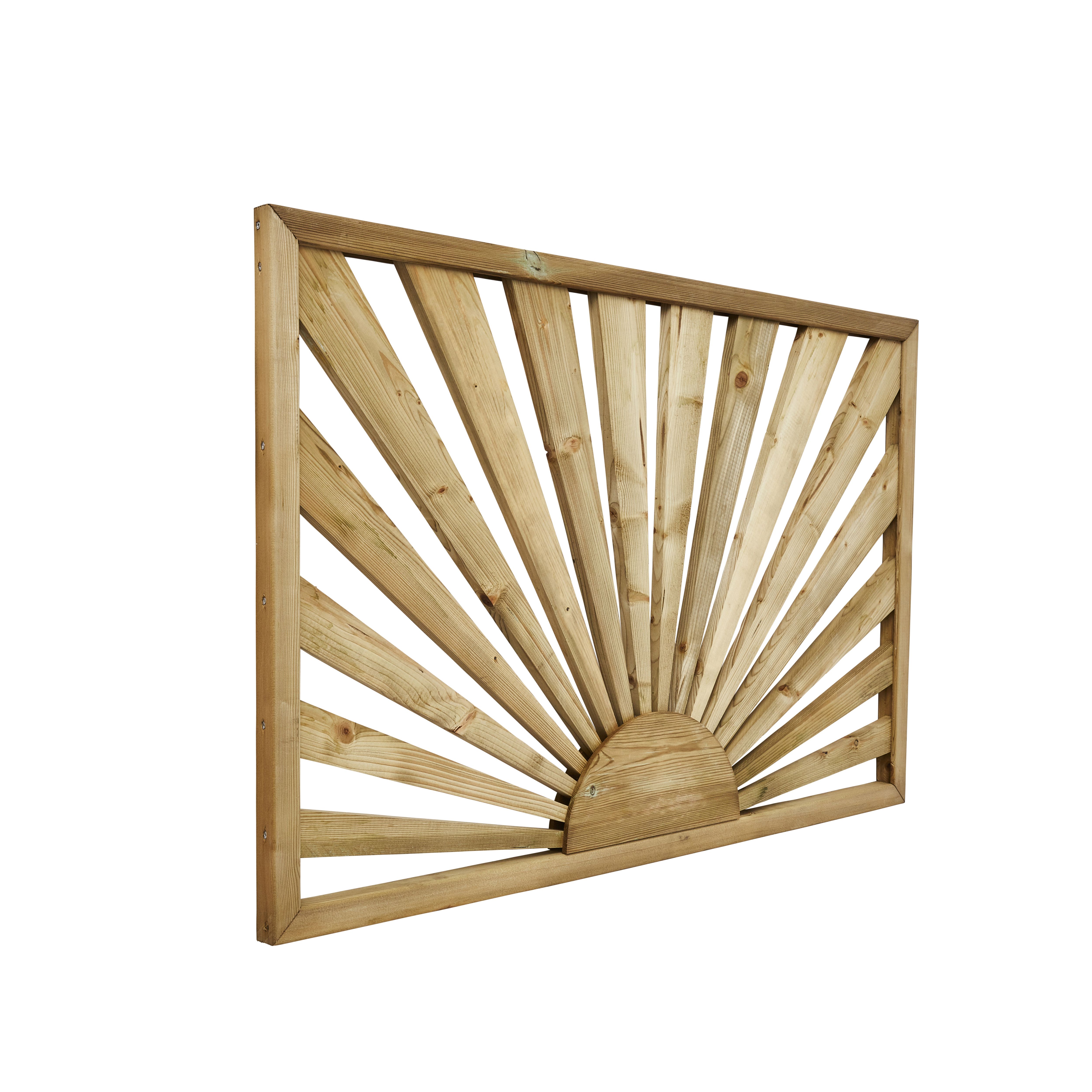 Richard Burbidge Decking Traditional Decorative panel Pressure treated Wooden Decorative fence panel (W)1.13m (H)0.76m