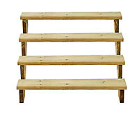 Richard Burbidge Redwood Deck step (W)1066mm (T)40mm, Set of 6