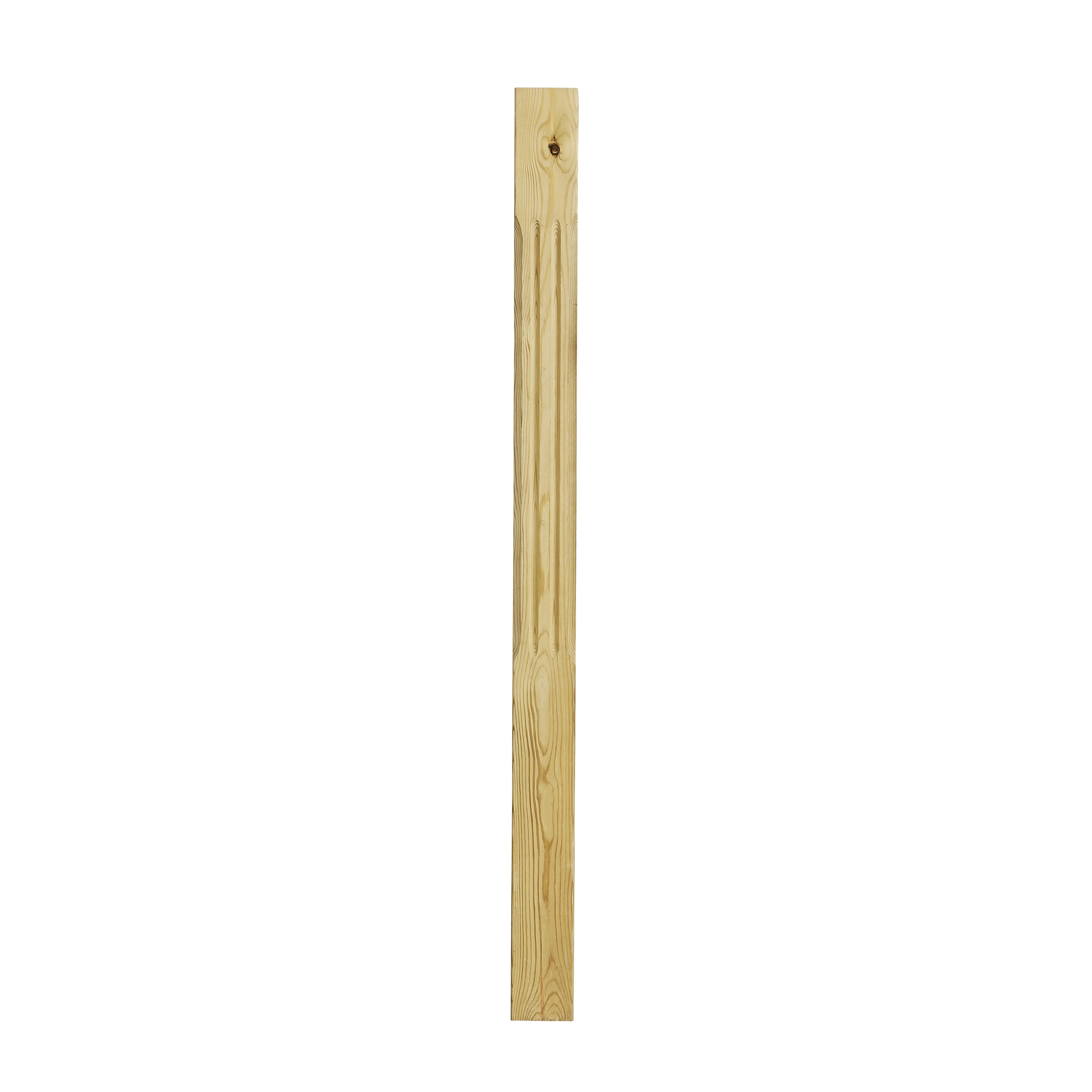Richard Burbidge Redwood Fluted Deck post (H)1.2m (W)82mm (T)82mm