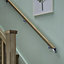 Richard Burbidge Traditional Oak Rounded Handrail, (L)2.4m (W)54mm