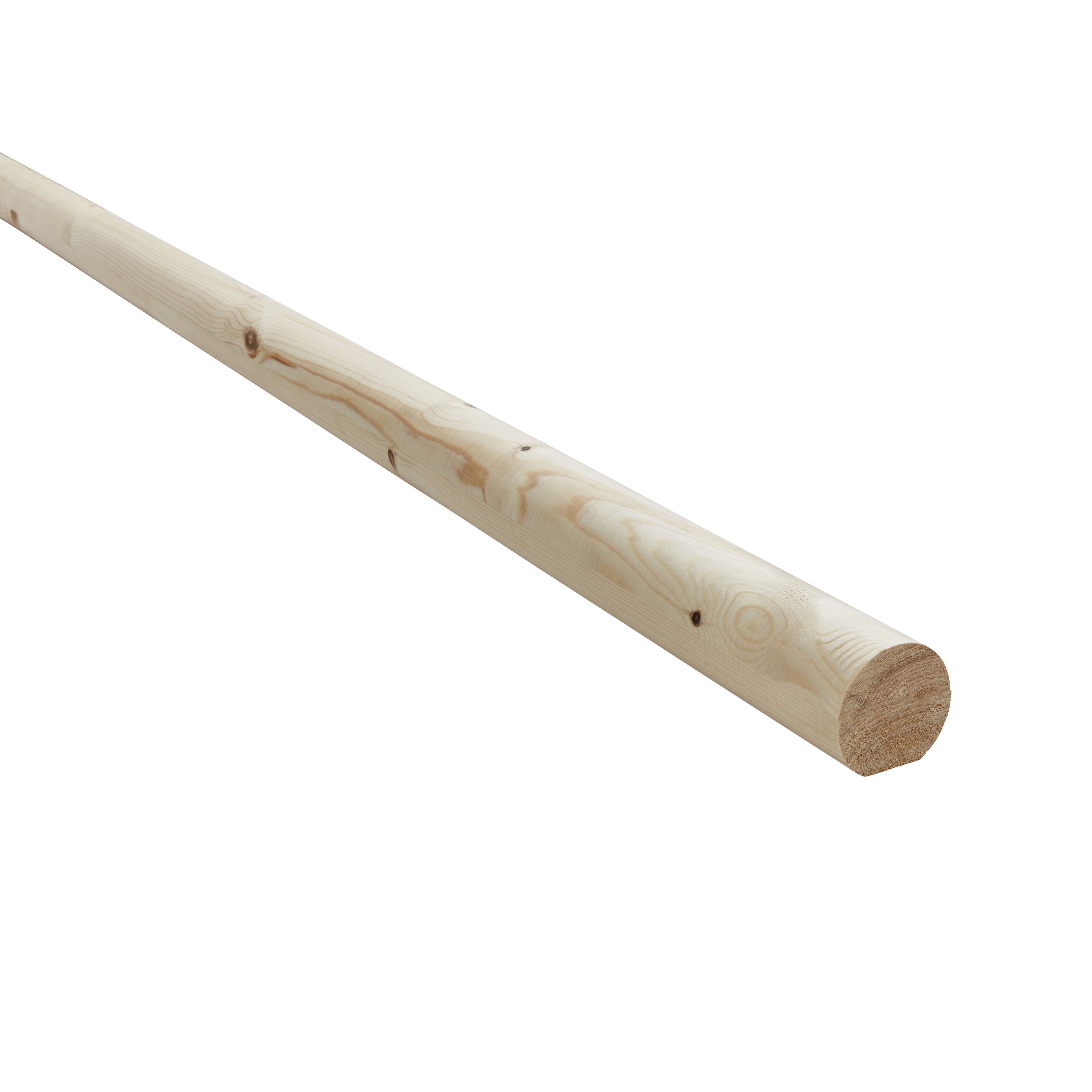 Richard Burbidge Traditional Rounded Handrail, (L)2.4m (W)54mm