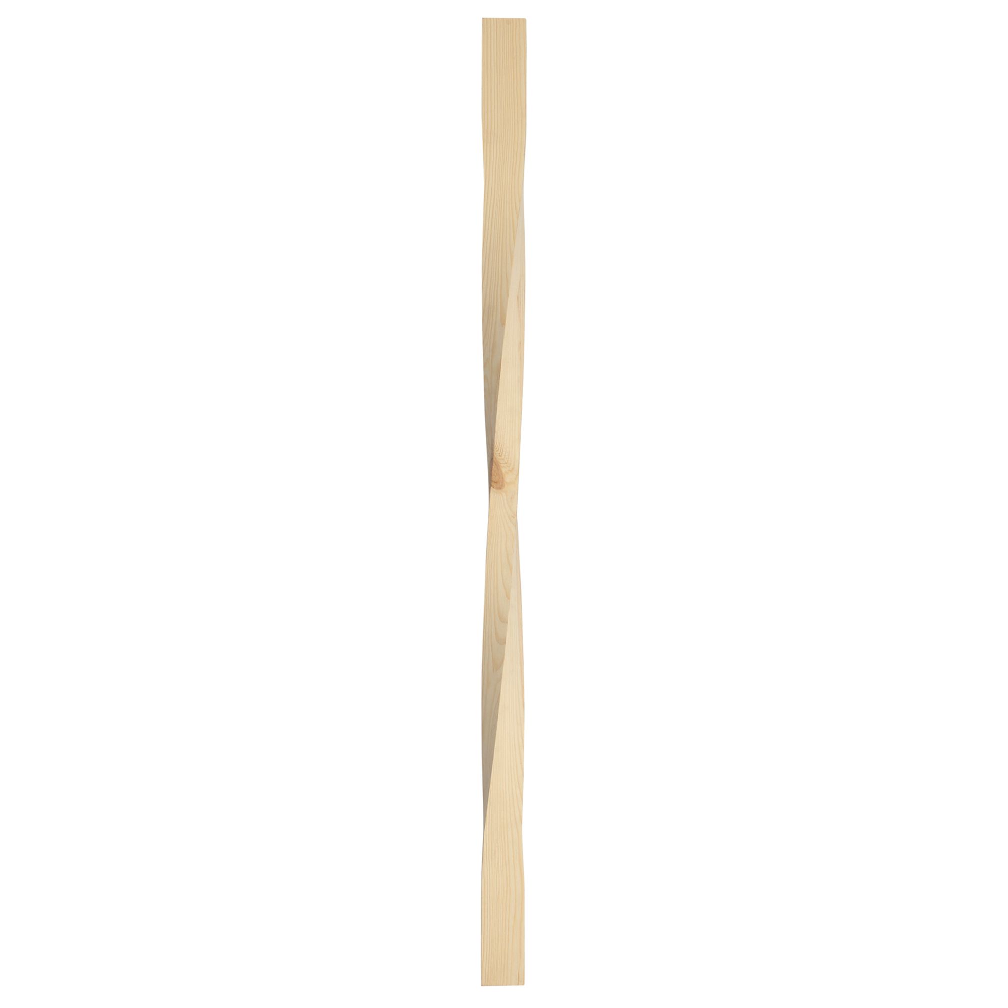 Richard Burbidge Twisted Brown Pine Square Spindle (H)895mm (W)41mm