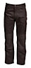 Rigour Multi-pocket Black Trousers, W38" L34" (L)