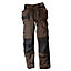 Rigour Tradesman Black & brown Trousers, W34" L31.89" (M)