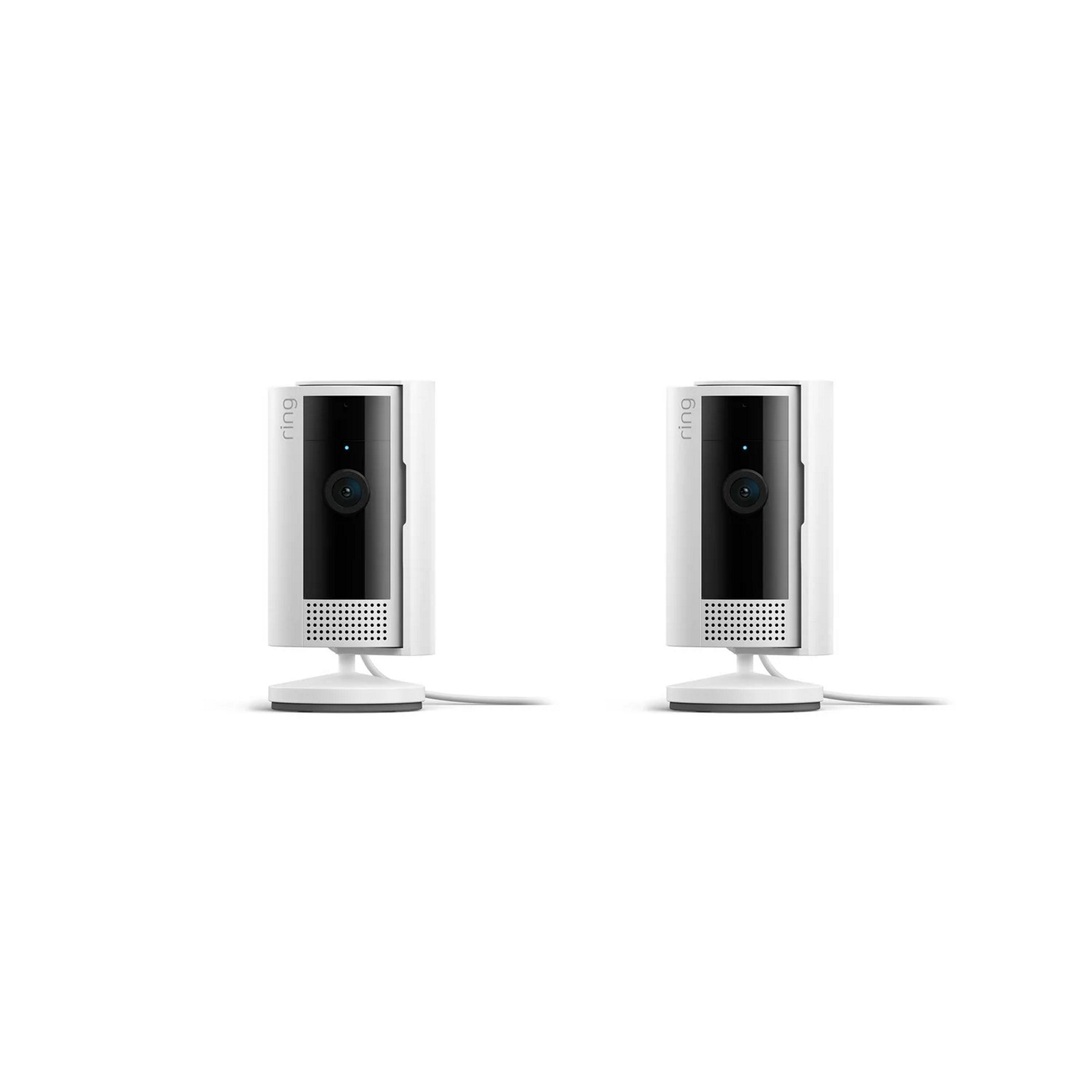 Ring 2nd Gen Wireless Indoor Smart camera, Pack of 2 - White