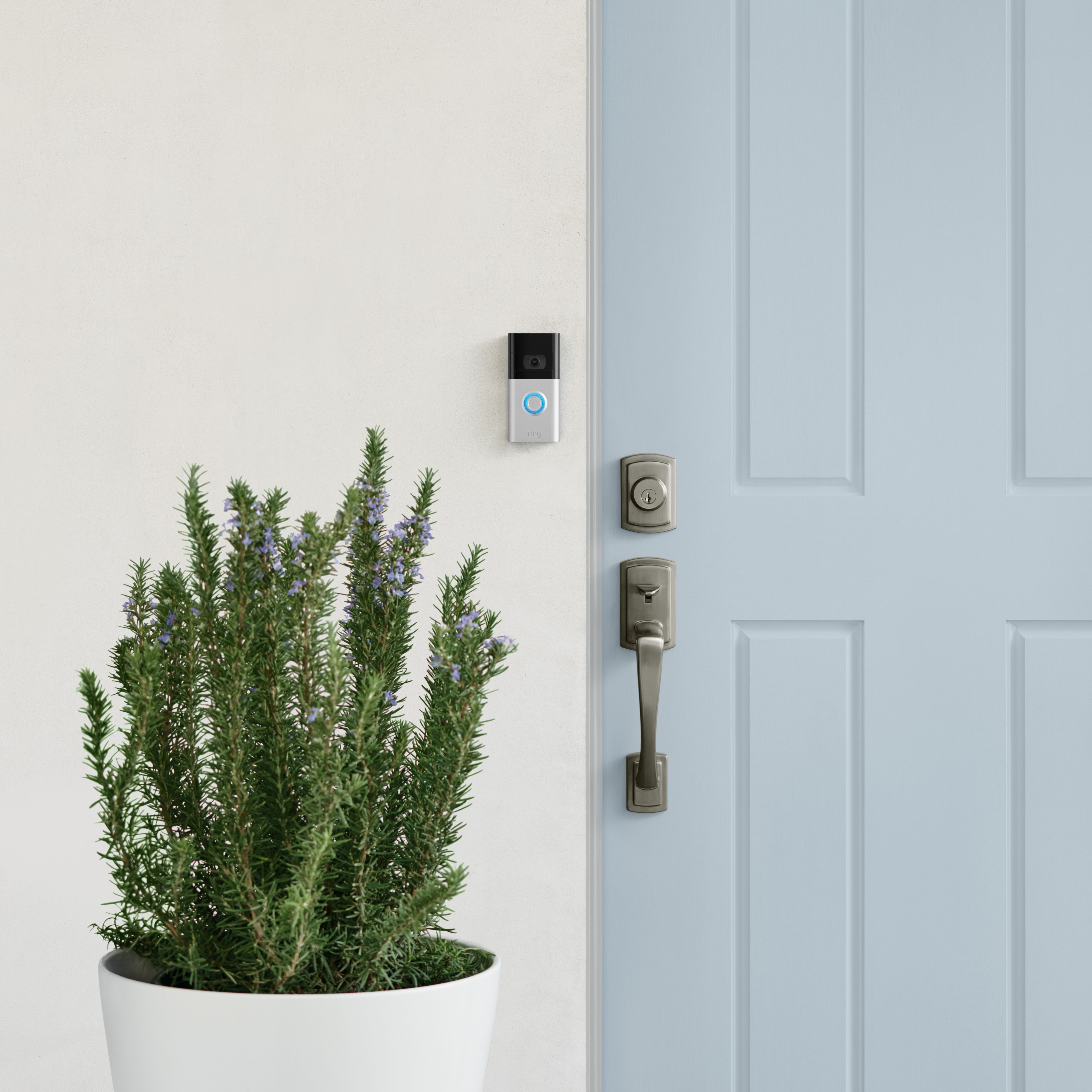 Ring satin nickel clearance wireless doorbell