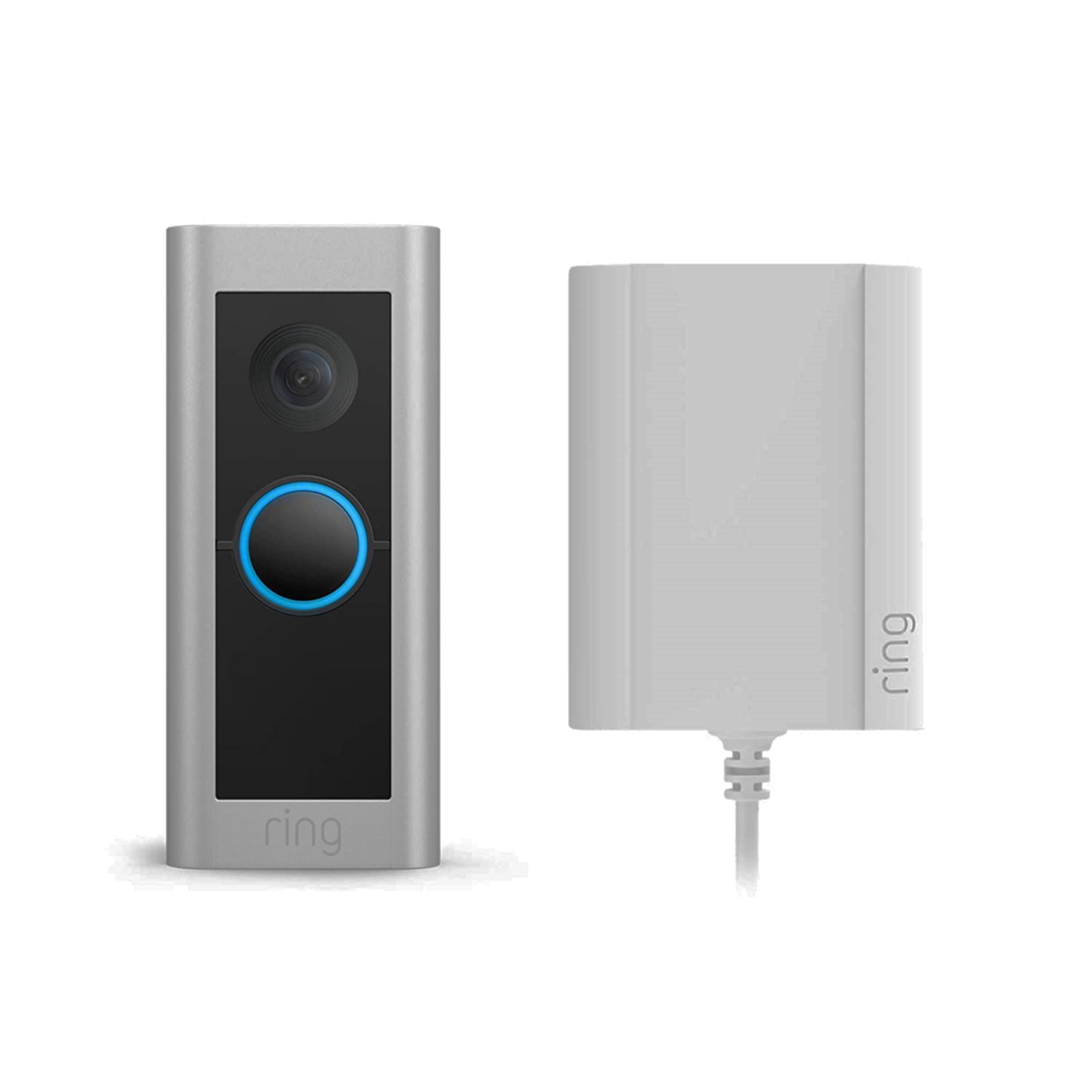 Ring Pro 2 Plug-In Black & grey Wireless Video doorbell
