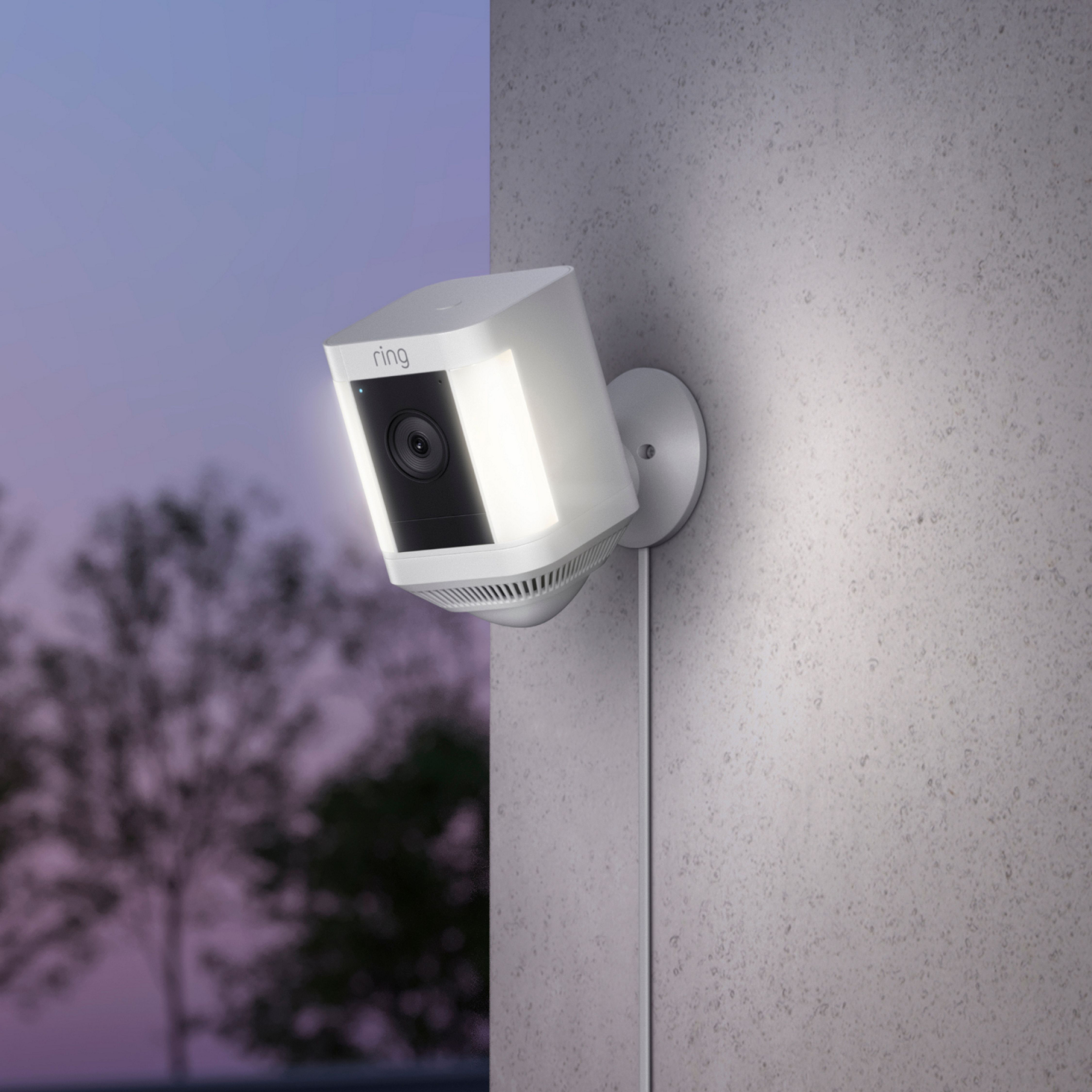 Ring Spotlight Cam Wireless Indoor & outdoor Smart camera Plus in White