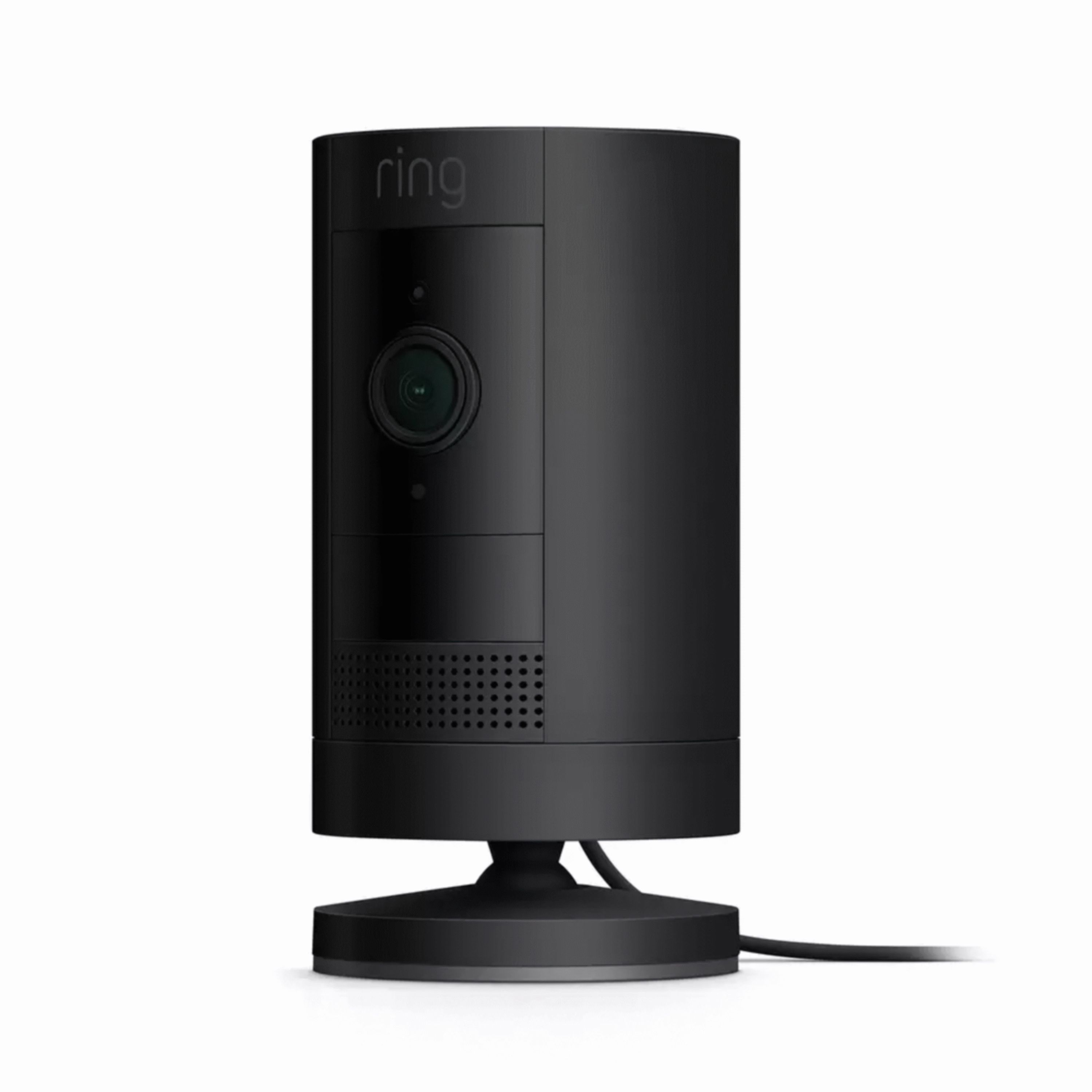 Ring Stick Up Wired Indoor & outdoor Tilt adjustable Smart camera in Black