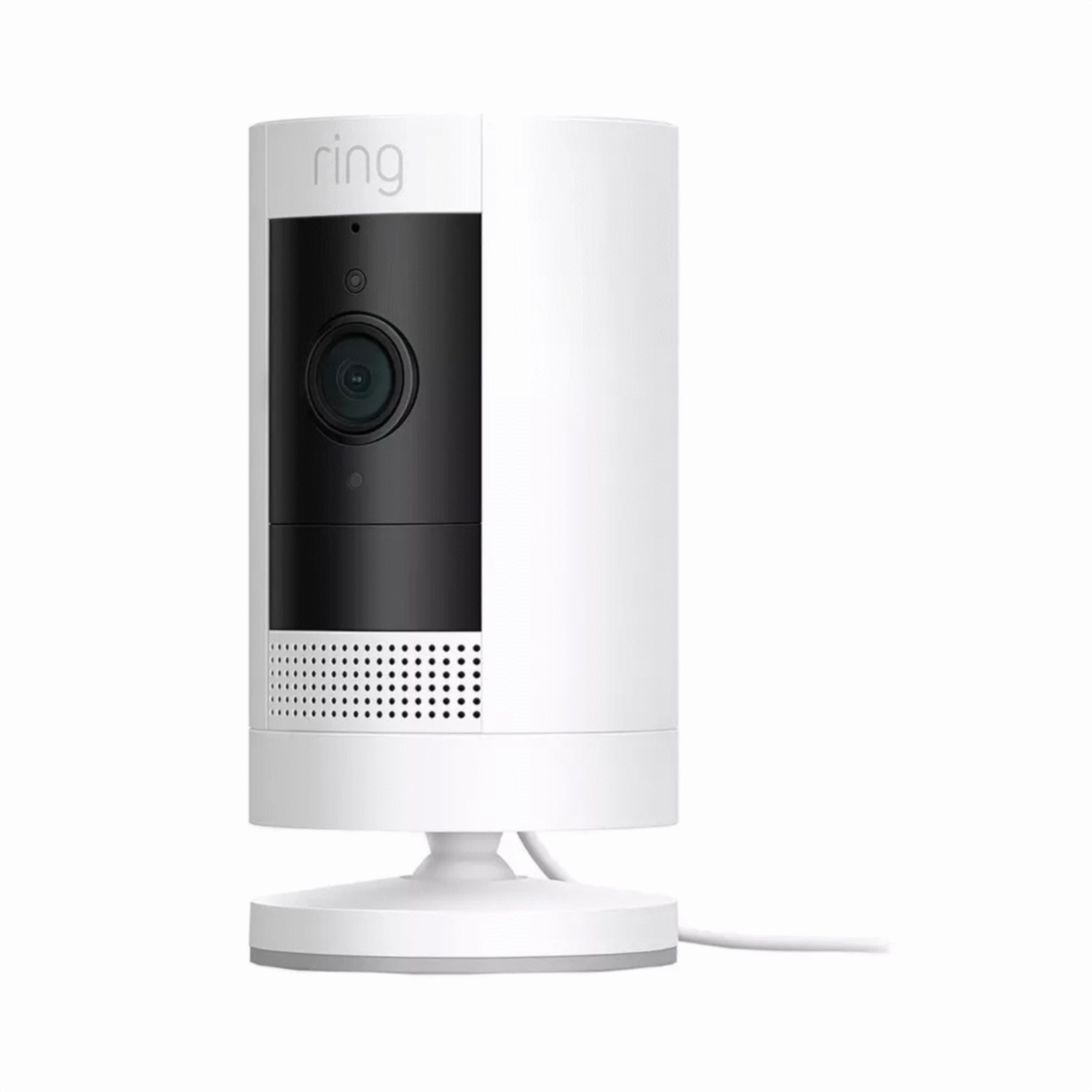 Ring Stick Up Wired Indoor & outdoor Tilt adjustable Smart camera in White