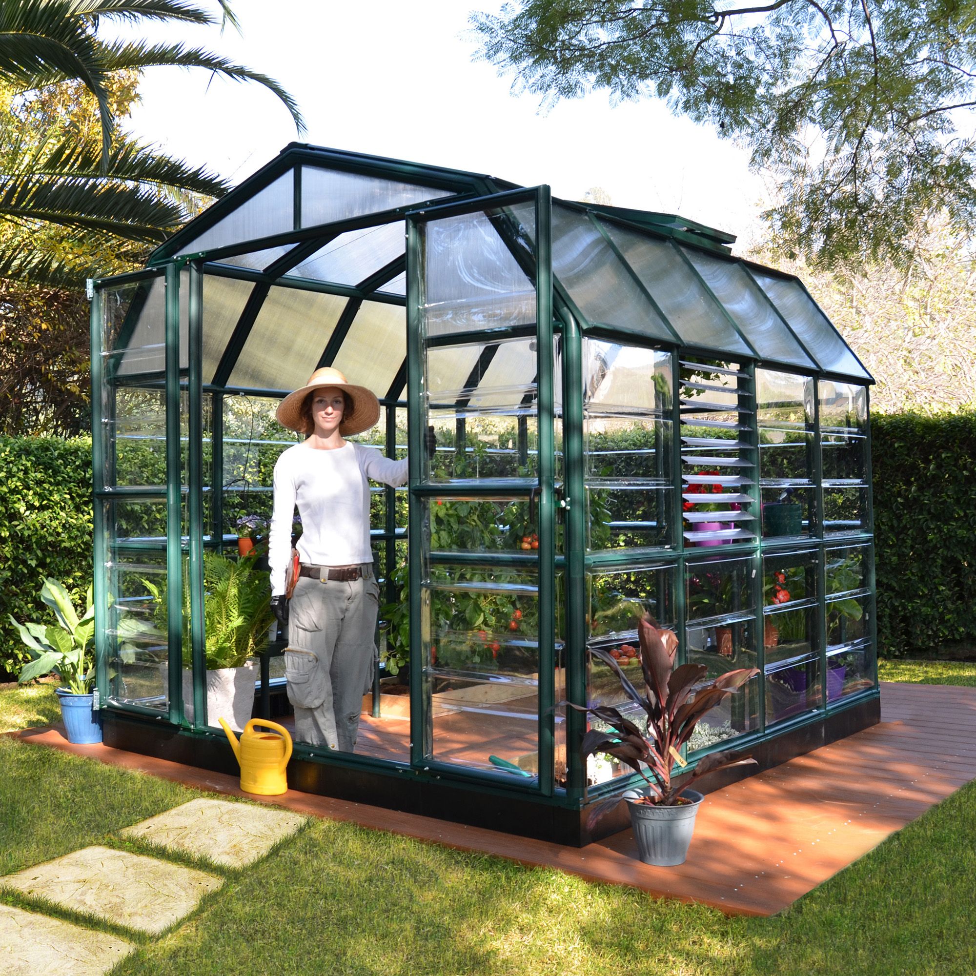 Rion Grand Gardner Green 8x8 Greenhouse