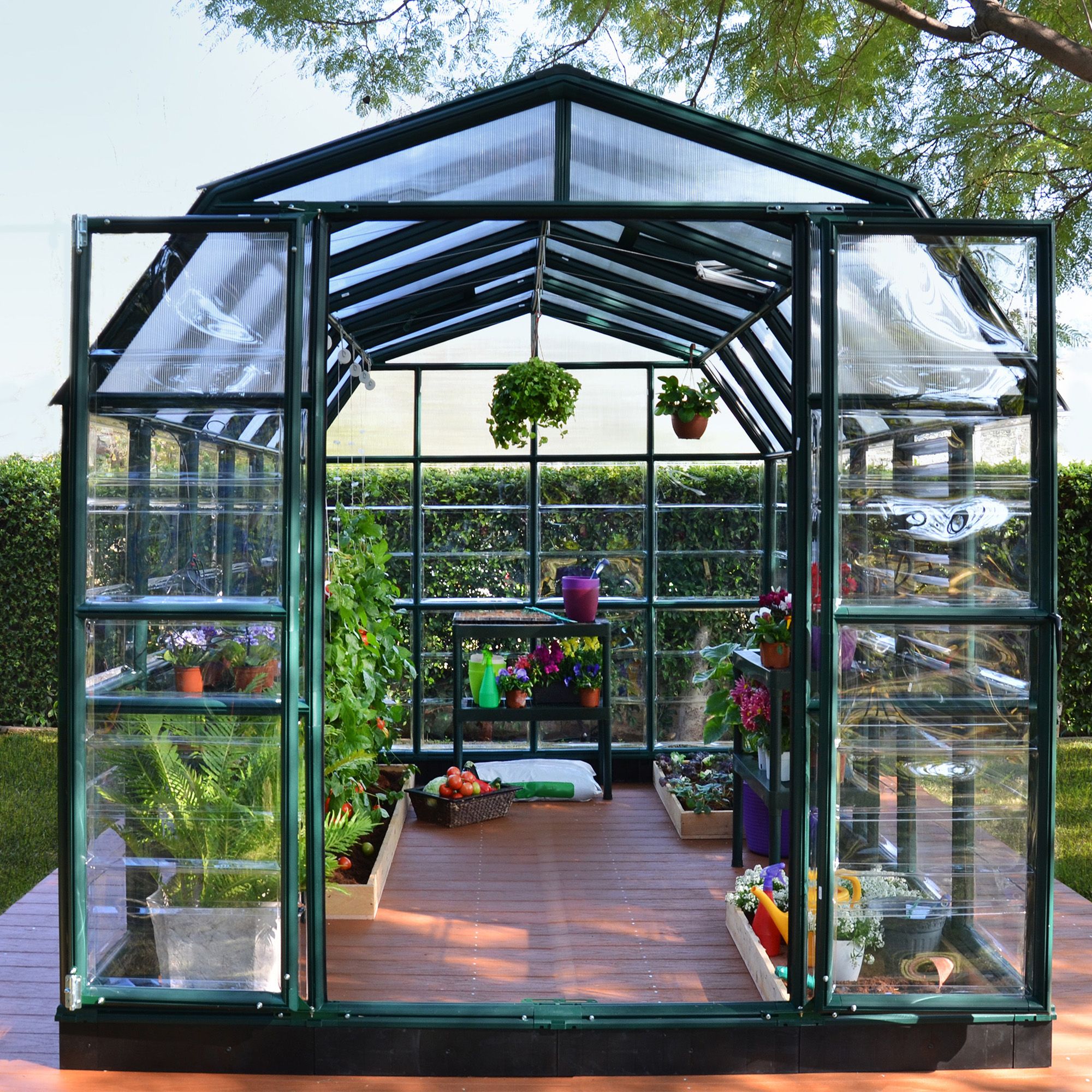 Rion Grand Gardner Green 8x8 Greenhouse