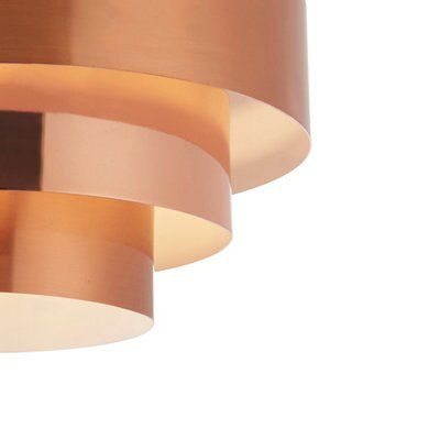 Inlight Hyperion copper effect Laser cut Light shade (D)35cm