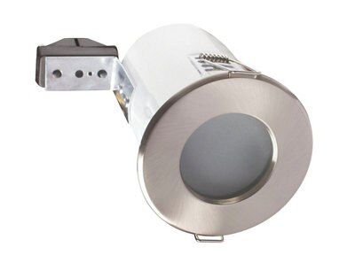 Robus Chrome effect Fire-rated Downlight 50W IP65 | Tradepoint