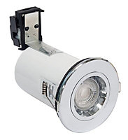 Robus Chrome effect Non-adjustable LED Fire-rated Downlight 50W IP20