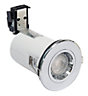 Robus Chrome effect Non-adjustable LED Fire-rated Downlight 50W IP20