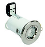 Robus Chrome effect Non-adjustable LED Fire-rated Downlight IP20