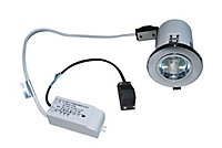 Robus Polished Chrome effect Fire-rated Downlight 50W