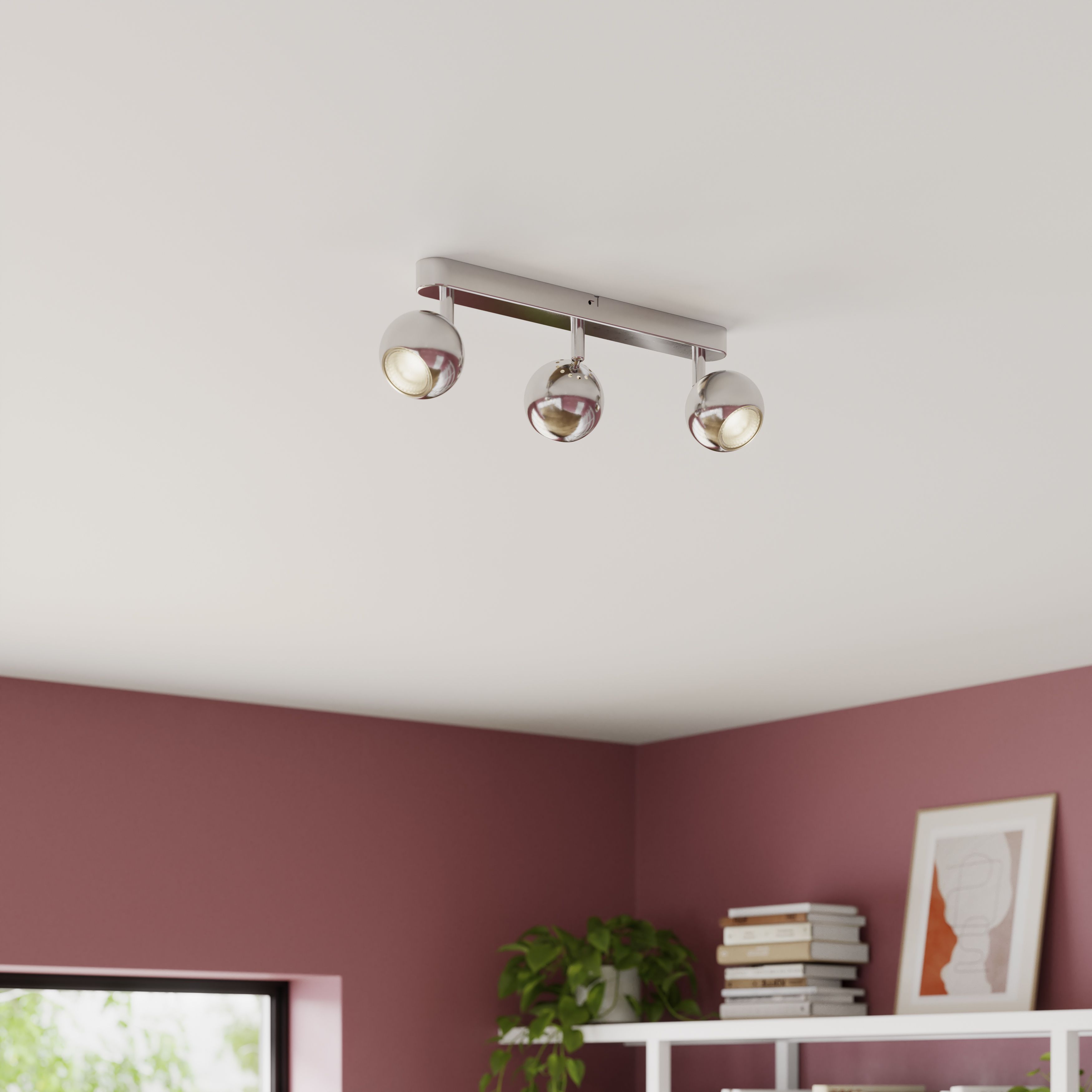 Roccheta Bar Chrome 3 Light Spotlight