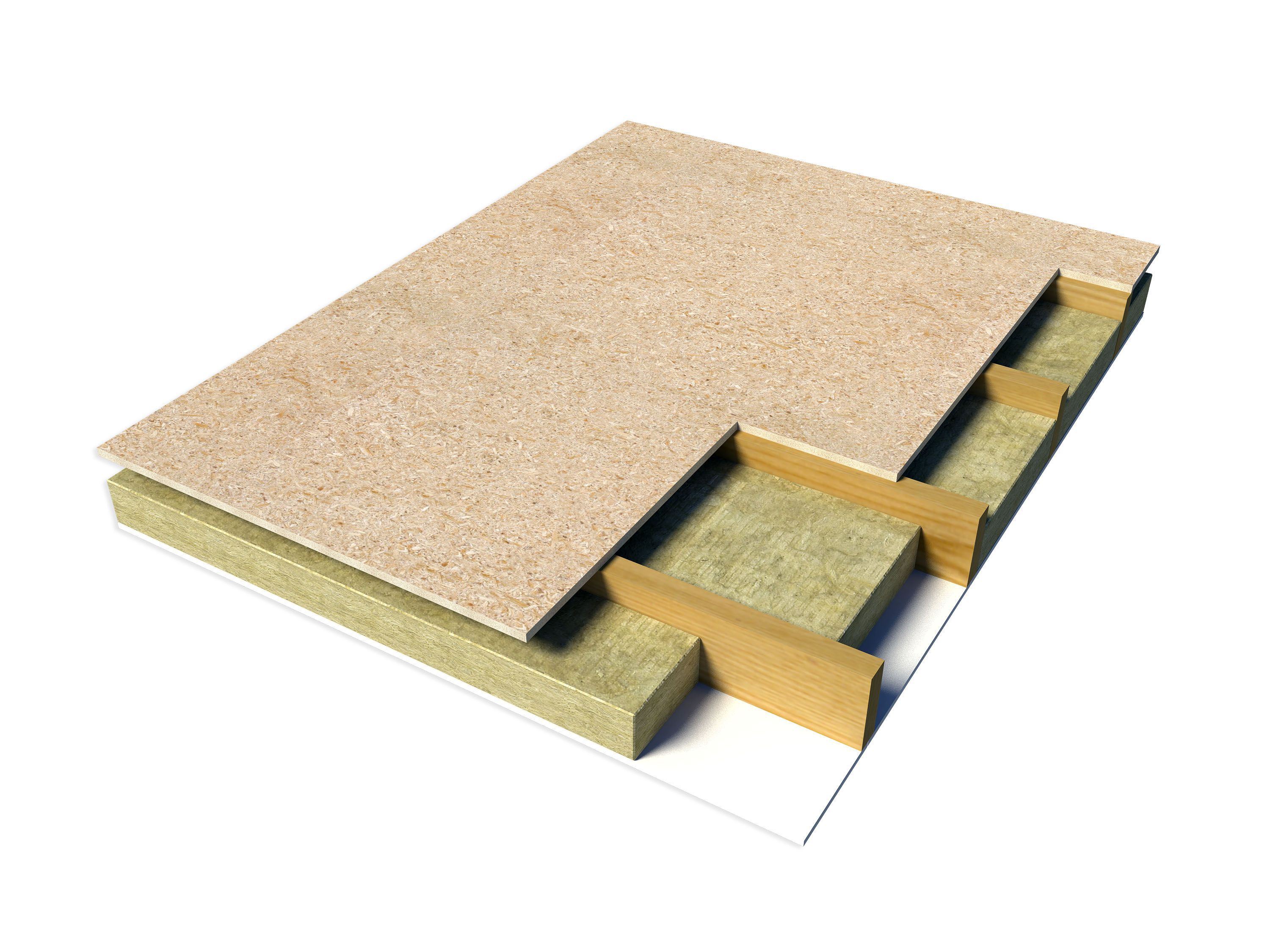 Rockwool Sound Stone wool fibres Insulation slab Pack of 6