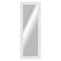 Romantic White Rectangular Framed Mirror (H)1530mm (W)530mm