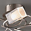 Ronan Semi-flush Chrome effect 5 Lamp Ceiling light
