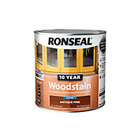 Ronseal 10 Year Antique pine Satin Quick dry Doors & window frames Wood stain, 750ml