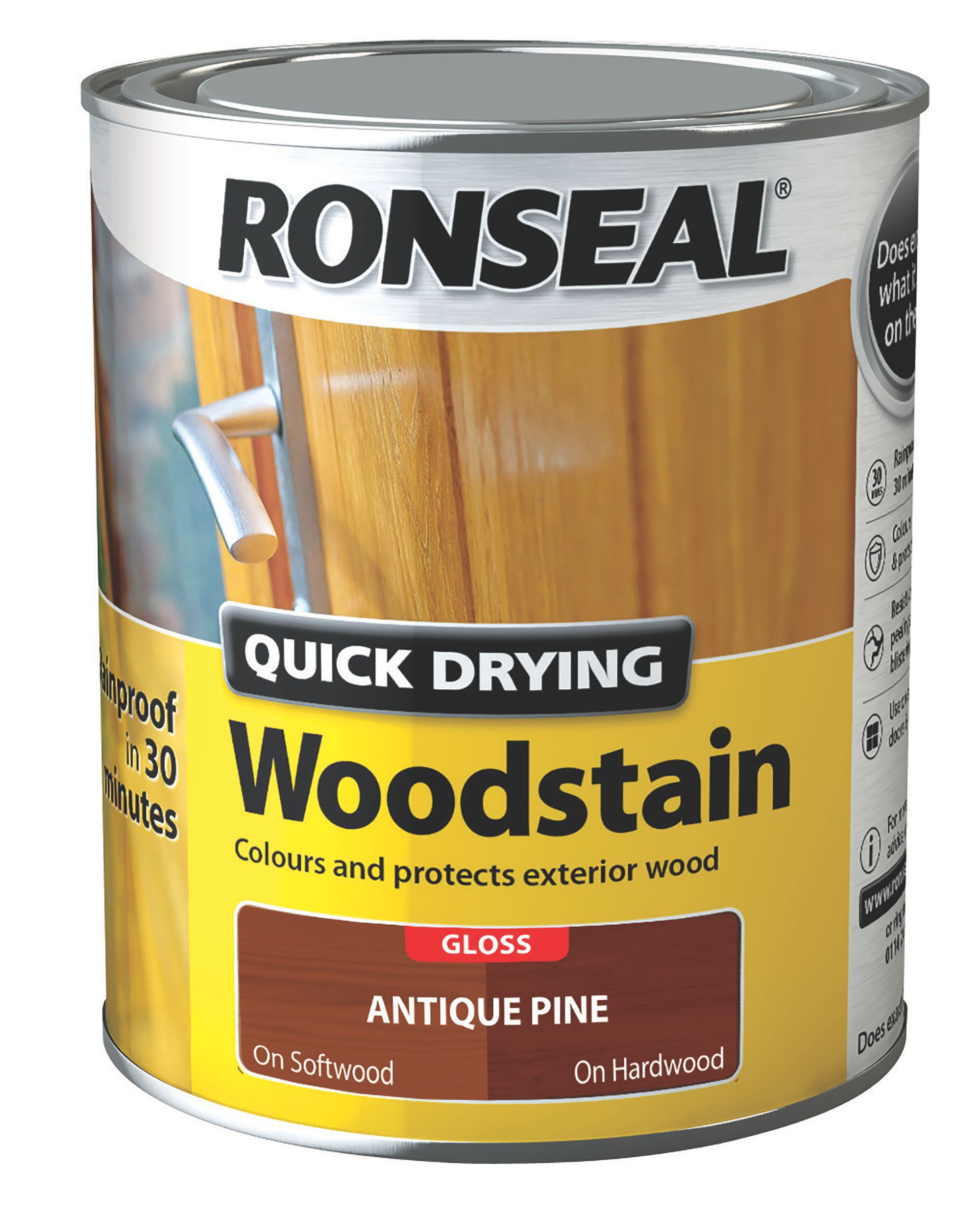 Ronseal Antique pine Gloss Wood stain, 750ml