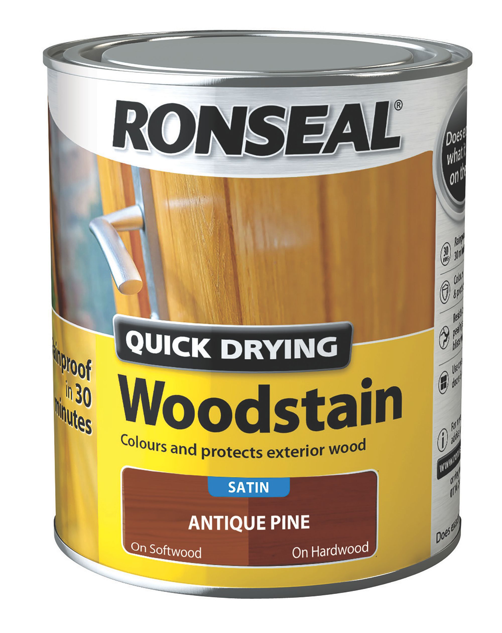 Ronseal Antique pine Satin Wood stain, 750ml
