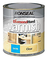 Ronseal Diamond Clear Satin Wood varnish, 2.5L