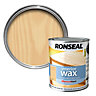 Ronseal Diamond hard Almond Matt Wax Wood wax, 0.75L