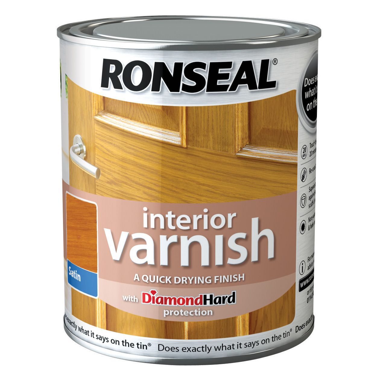 Ronseal Diamond Hard Antique Pine Satin Wood Varnish 0 25l Tradepoint