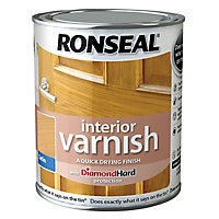 Ronseal Diamond hard Ash Satin Wood varnish, 250ml