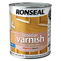 Ronseal Diamond hard Ash Satin Wood varnish, 750ml