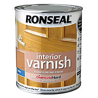 Ronseal Diamond hard Pearwood Satin Wood varnish, 250ml