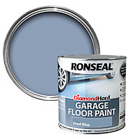 Ronseal Diamond Hard Steel blue Satinwood Garage floor paint, 2.5L