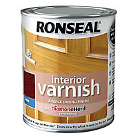 Ronseal Diamond hard Teak Satin Wood varnish, 750ml