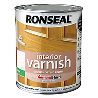 Ronseal Diamond hard White ash Matt Wood varnish, 250ml