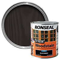 Ronseal Ebony High satin sheen Wood stain, 750ml