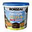 Ronseal Fence Life Plus Dark oak Matt Exterior Wood paint, 5L