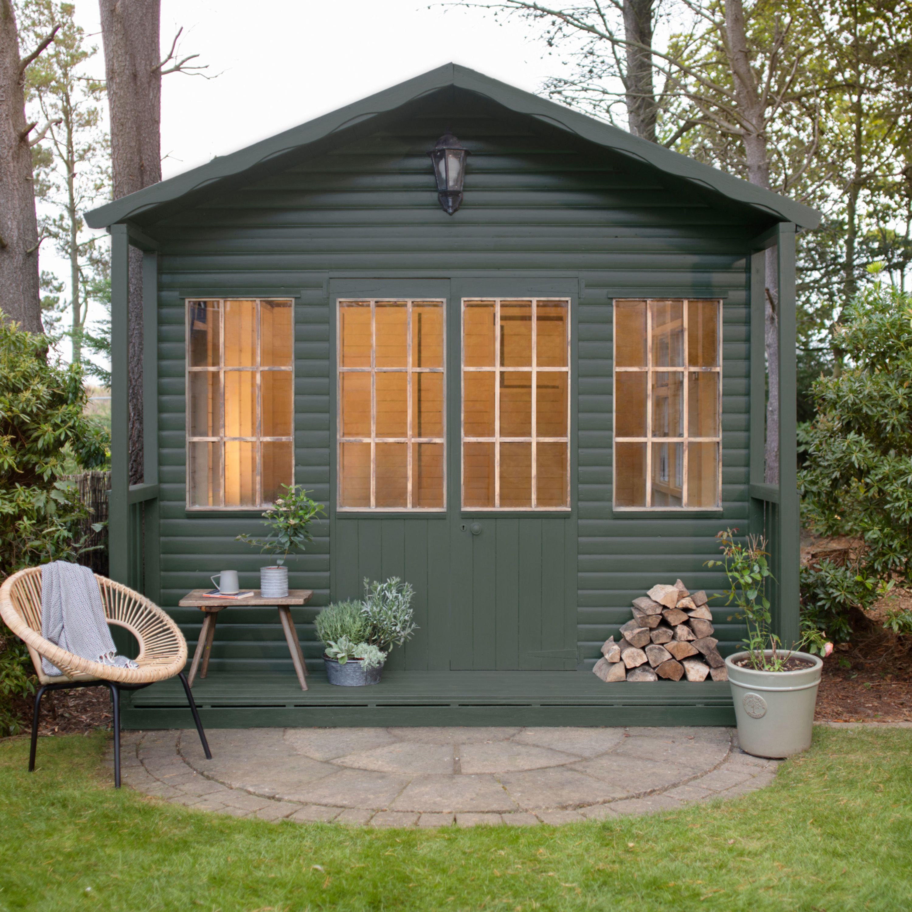Ronseal Fence Life Plus Forest green Matt Exterior Fence & shed Wood paint, 9L Tub