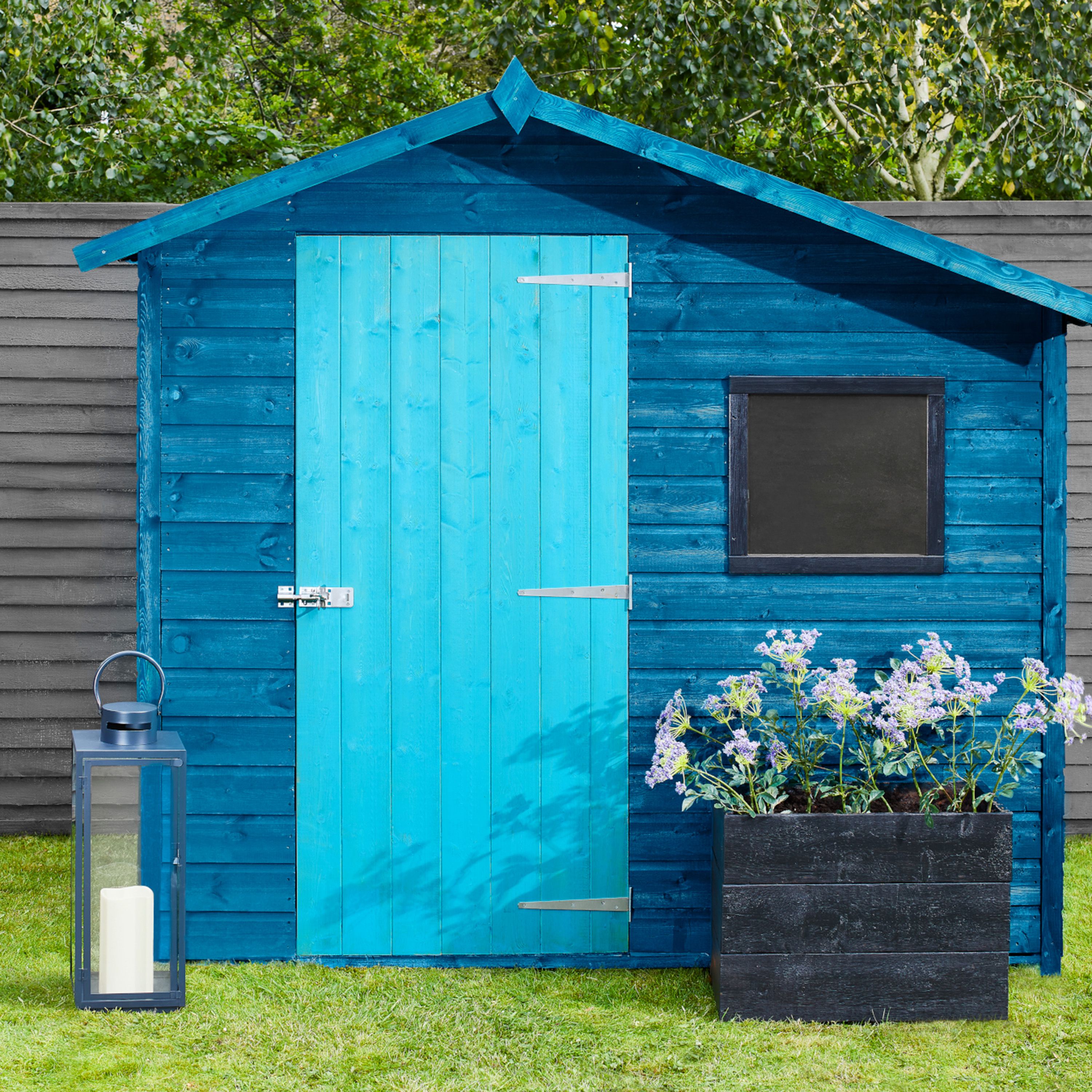 Ronseal Fence Life Plus Midnight blue Matt Fence & shed Treatment, 9L