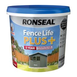 Ronseal Fence life plus Slate Matt Fence & shed Treatment, 5L