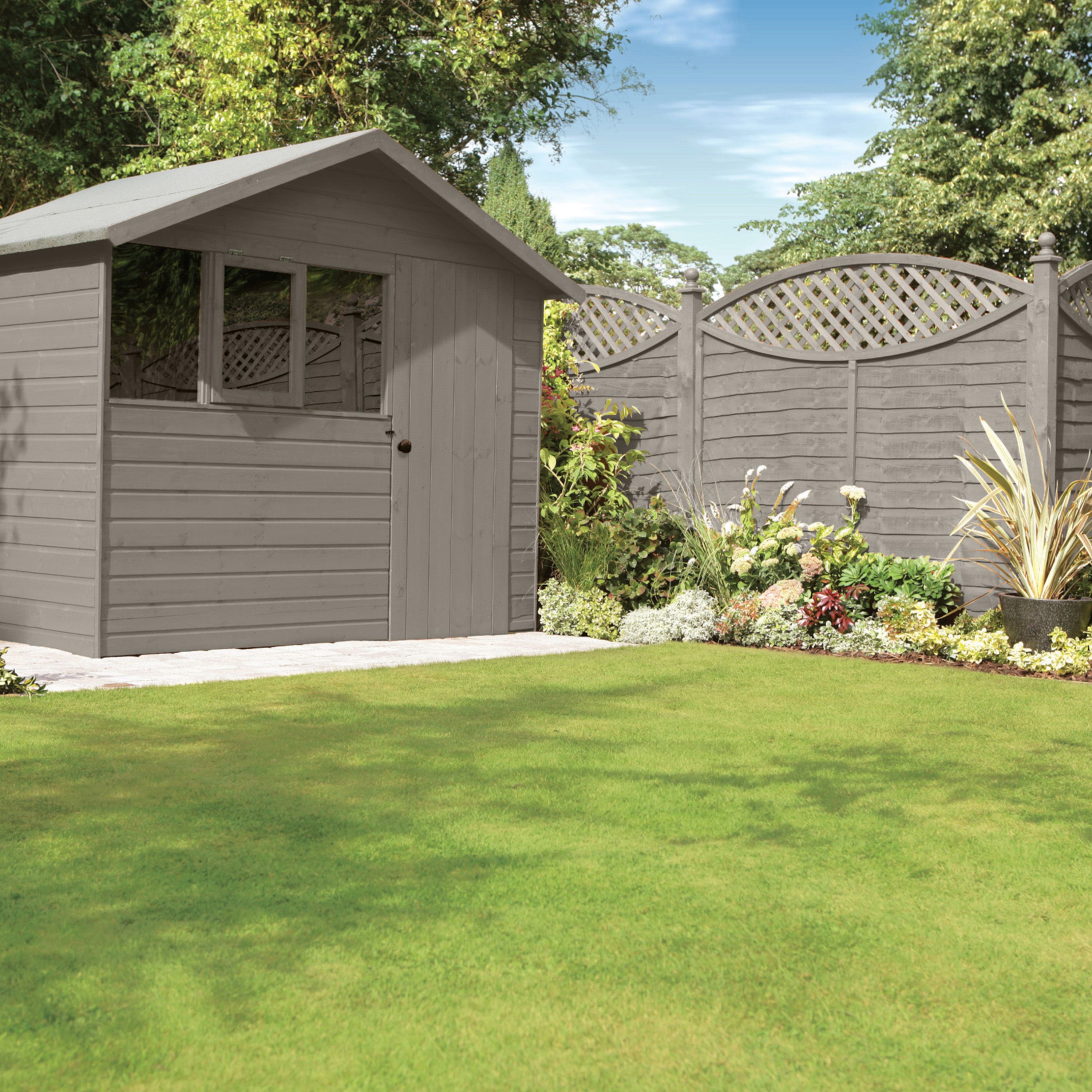 Ronseal Fence Life Plus Warm stone Matt Exterior Fence & shed Wood paint, 5L Tub