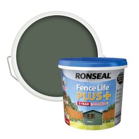 Ronseal Fence Life Plus Willow Matt Exterior Wood paint, 5L Tub