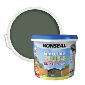 Ronseal Fence Life Plus Willow Matt Exterior Wood paint, 9L Tub